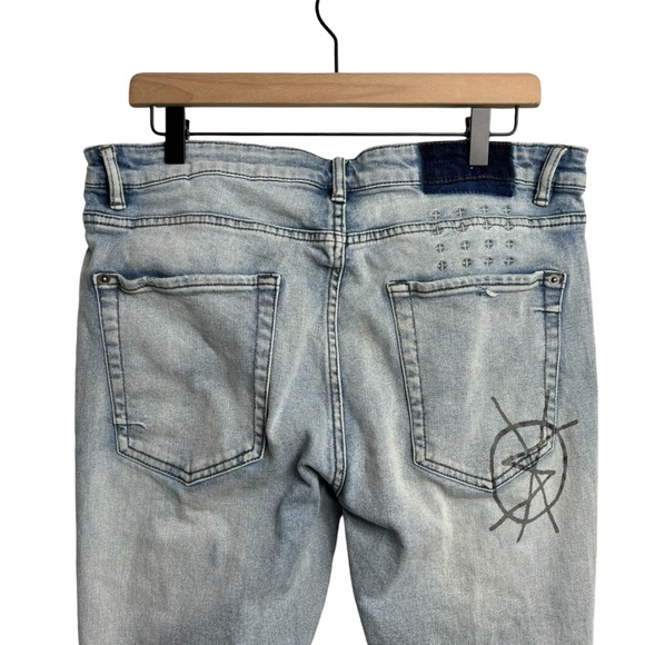 Ksubi Van Winkle Nowhere Punk in Blue Denim Jeans - Picture 7 of 9